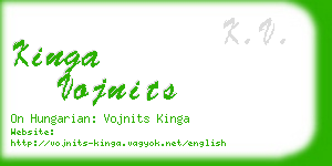 kinga vojnits business card